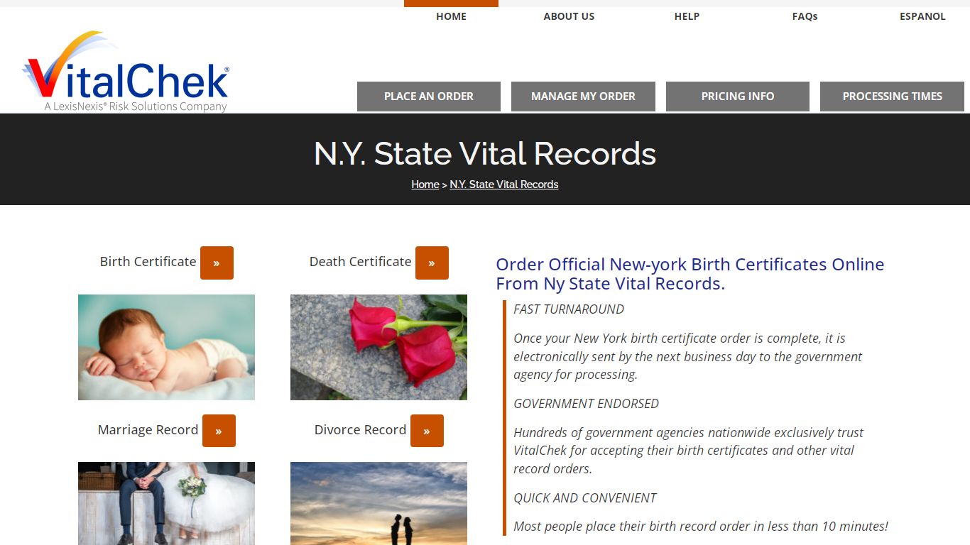 New York (NY) Birth Certificates | Order Records - VitalChek